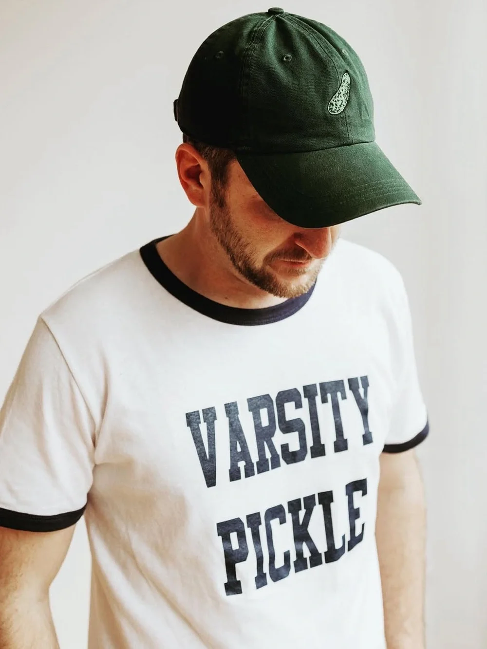 Varsity Pickle Big Deal Cap Pickle Ball Embroidered Retro Adjustable Hat